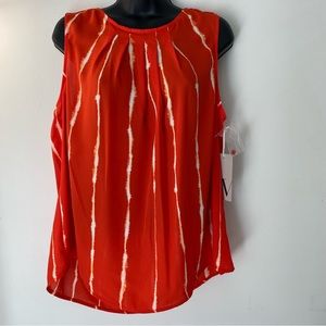 NWT- Worthington XL Women’s Sleeveless blouse. Color: Orange.